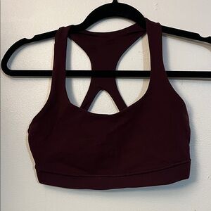 Burgundy Sports Bra